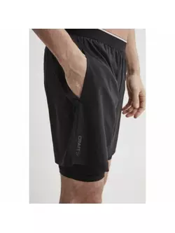 Pantaloni scurți de antrenament pentru bărbați CRAFT CHARGE 2in1 pentru alergare 1907037-999000