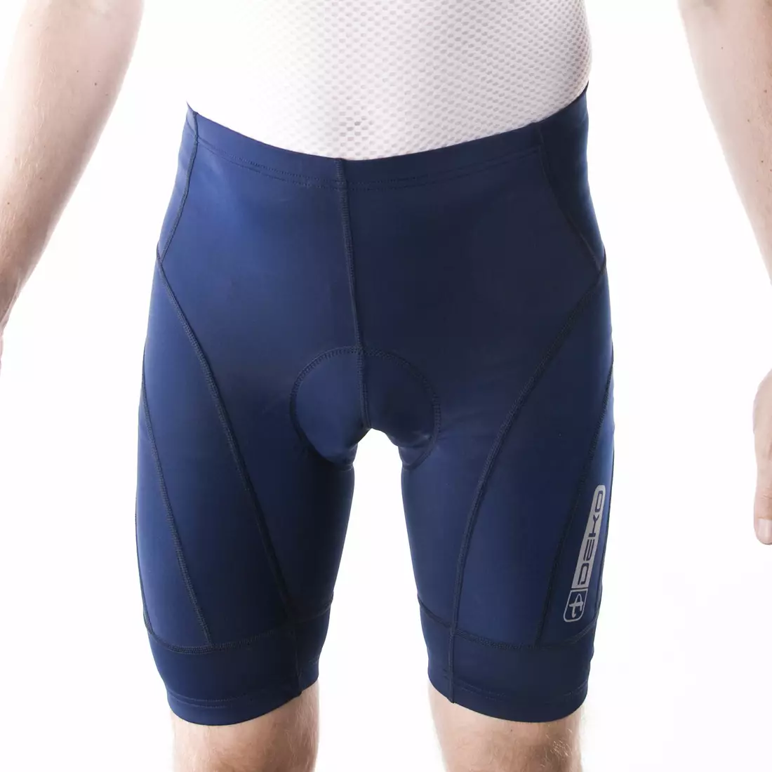Pantaloni scurți de ciclism pentru bărbați DEKO CLASSIC bleumarin