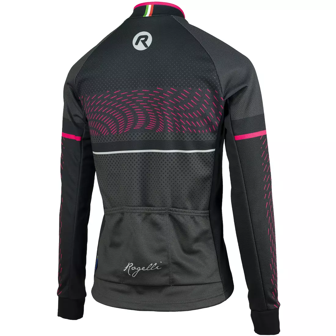 ROGELLI BELLA tricou de ciclism pentru femei, negru-gri-roz