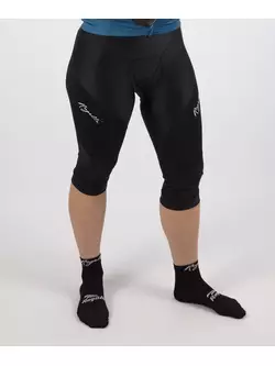 ROGELLI ESSENTIAL pantaloni scurți de ciclism pentru femei 3/4 negru 010.257