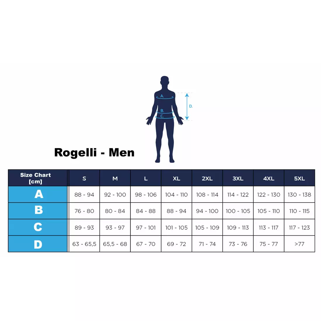 ROGELLI ISPIRATO 2.0 pantaloni scurți de ciclism bărbați negri și albaștri