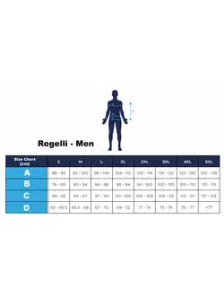 ROGELLI ISPIRATO 2.0 pantaloni scurți de ciclism bărbați negri și albaștri