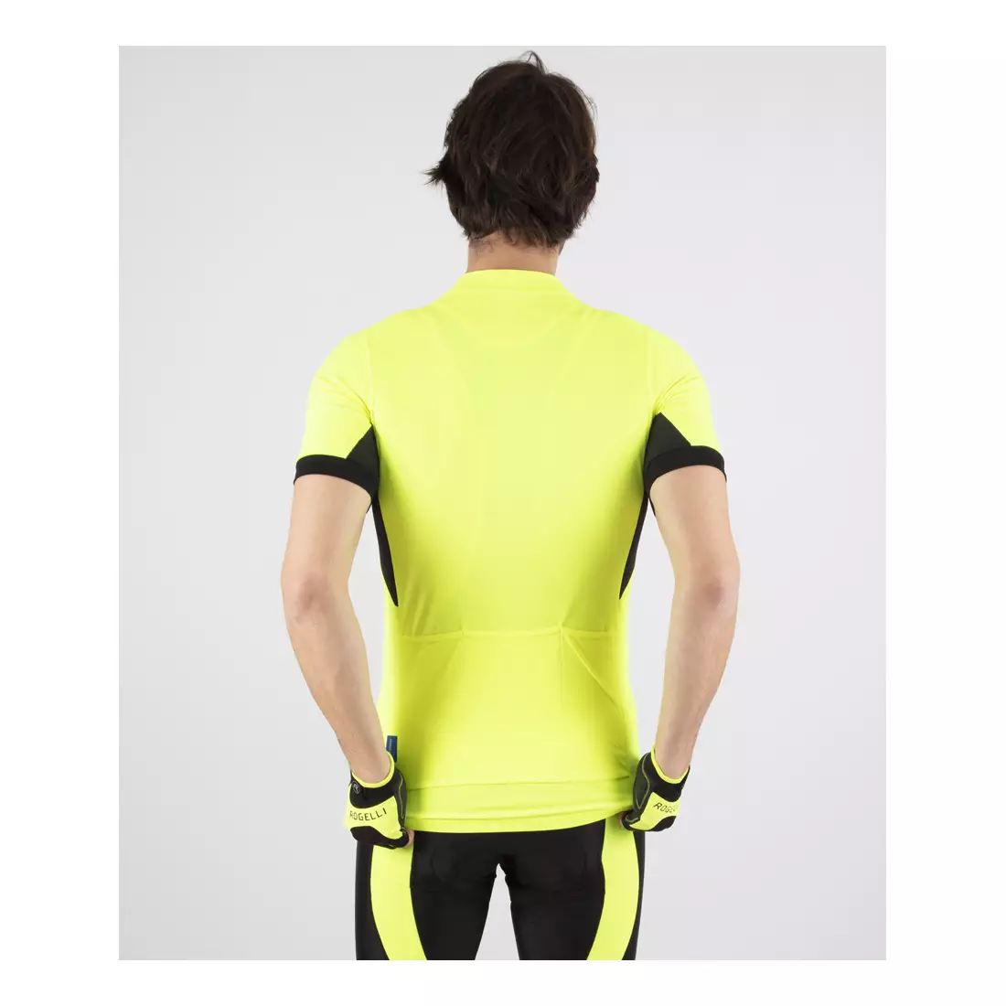 ROGELLI PERUGIA 2.0 tricou de ciclism pentru bărbați, galben fluor