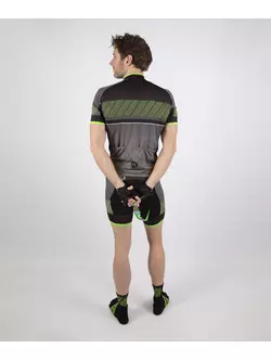 ROGELLI RITMO pantaloni scurți pentru bărbați, cu bretele, negru și verde 001.264
