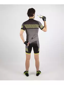 ROGELLI RITMO tricou de ciclism, galben fluor negru
