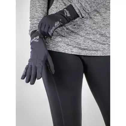 ROGELLI RUN 890.003 TOUCH mănuși de alergare pentru femei, negre