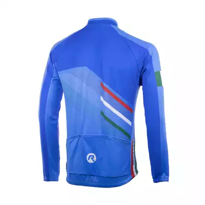 ROGELLI TEAM 2.0 tricou cald de ciclism albastru