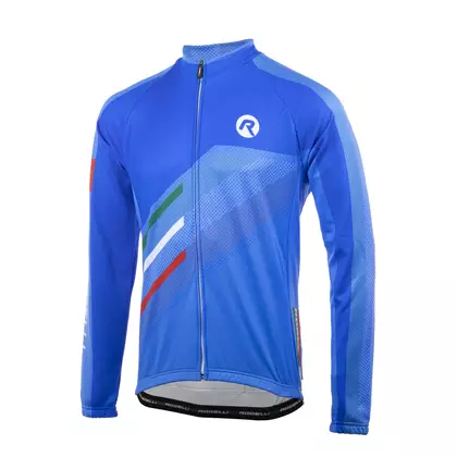 ROGELLI TEAM 2.0 tricou cald de ciclism albastru