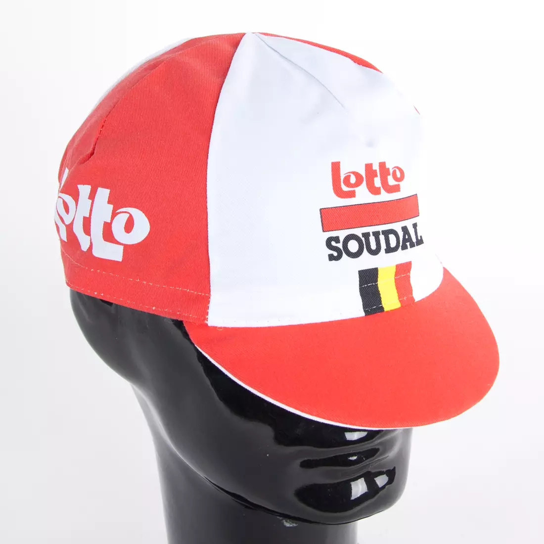 Șapcă de ciclism Apis Profi LOTTO SOUDAL, steag roșu al Belgiei