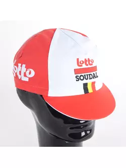Șapcă de ciclism Apis Profi LOTTO SOUDAL, steag roșu al Belgiei
