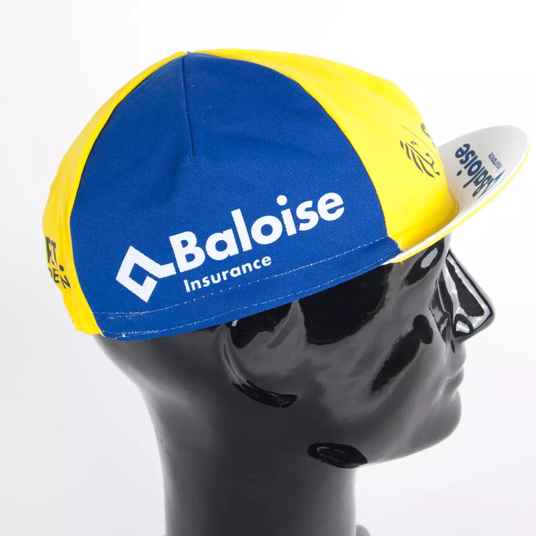 Șapcă de ciclism Apis Profi SPORT vlaanderen Baloise Insurance albastru galben alb vizor