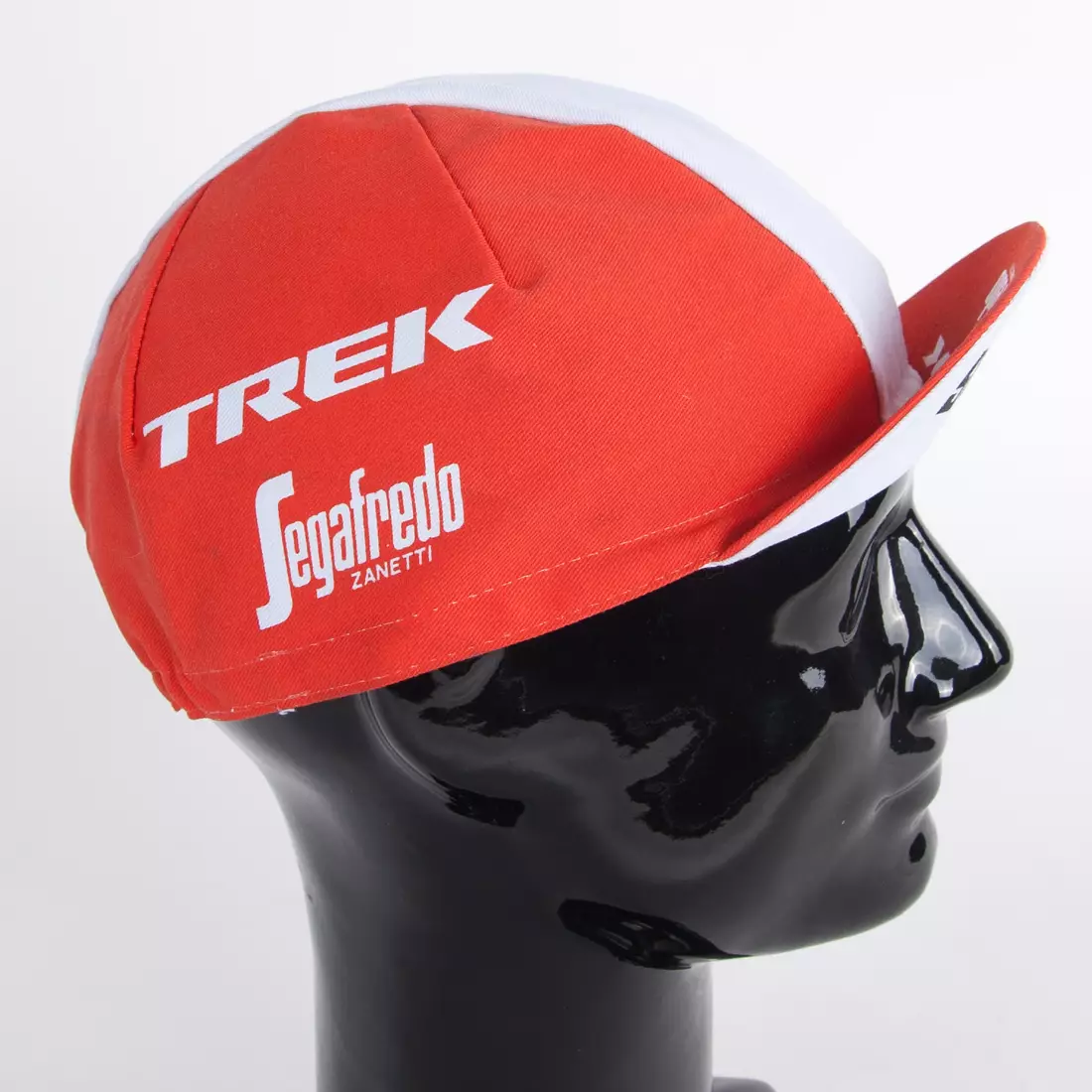 Șapcă de ciclism Apis Profi TREK Segafredo zanetti dungă roșie și albă