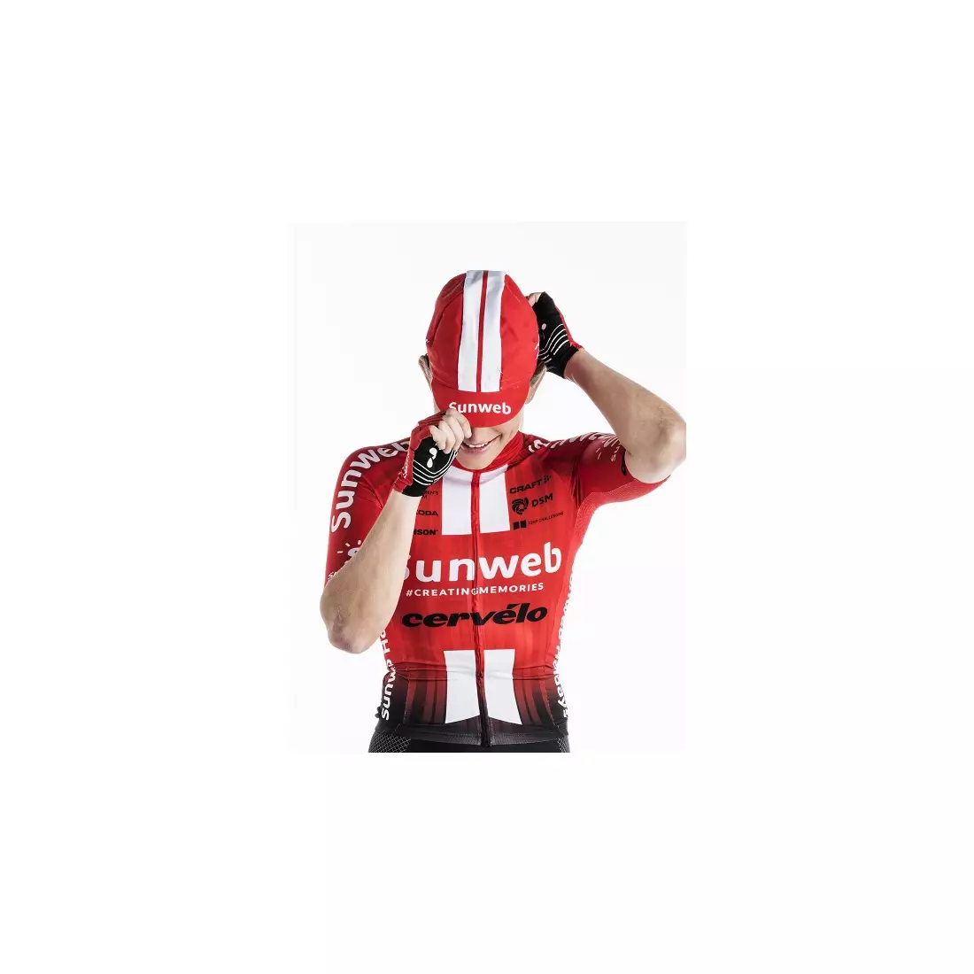 Șapcă de ciclism CRAFT în culorile echipei SUNWEB 2019 1908213-999900-MĂRIME UNICA