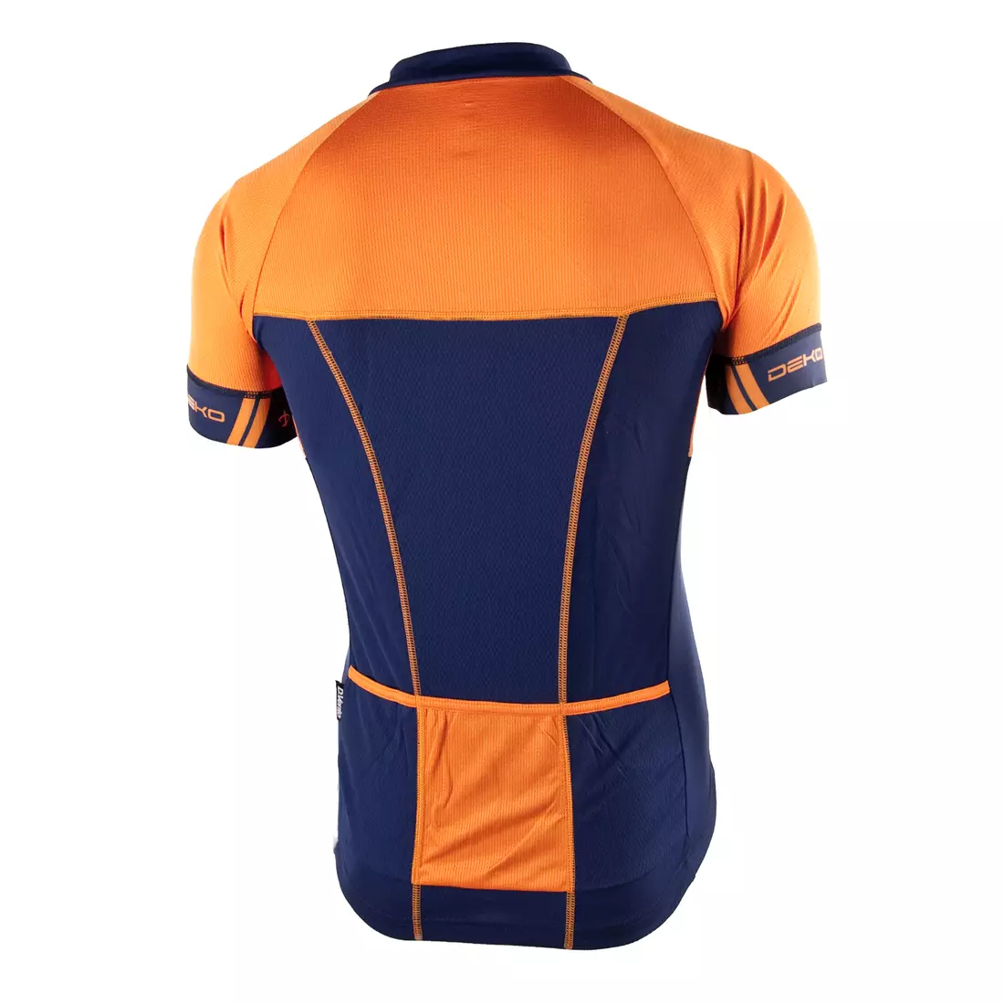 Tricou de ciclism DEKO FORZA bleumarin și portocaliu