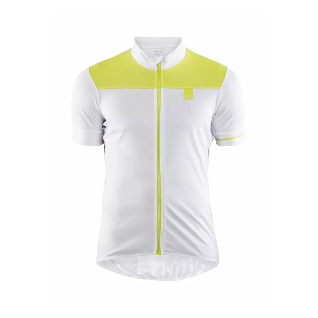 Tricou de ciclism pentru bărbați CRAFT POINT, alb și verde, 1906098-900611