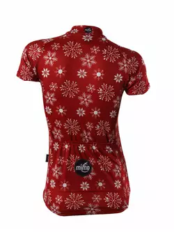 Tricou de ciclism pentru femei MikeSPORT DESIGN SNOWFLLAKE