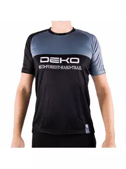 DEKO MTB K1 tricou de ciclism liber, negru-gri