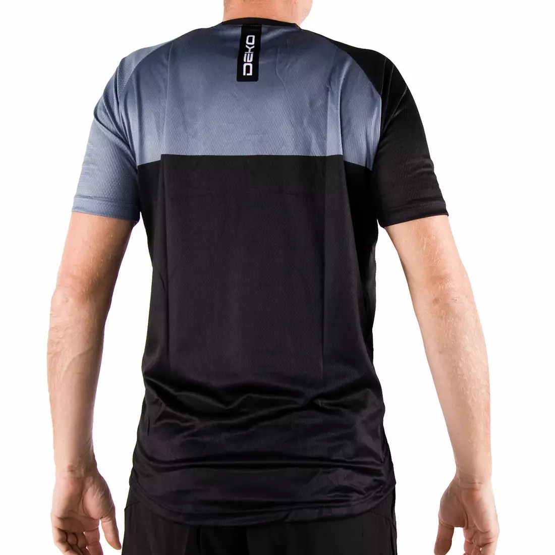 DEKO MTB K1 tricou de ciclism liber, negru-gri