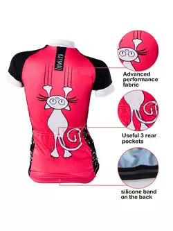 KAYMAQ CAT SCRATCH tricou de ciclism feminin