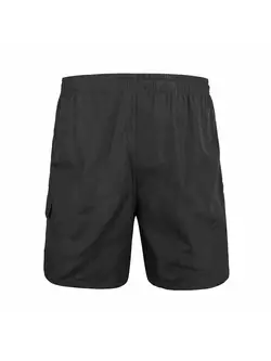 Pantaloni scurți de ciclism largi pentru bărbați SANTIC, cu inserție, negru WC05003
