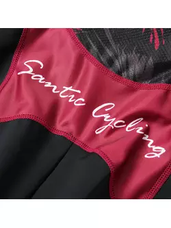 Pantaloni scurți de damă SANTIC, negru și roz L8C05096