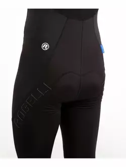 Rogelli FOCUS pantaloni de bicicletă neizolați cu bretele, cu căptușeală de gel negru 002.205