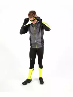 Rogelli IMPACT pantaloni de bicicletă izolați negru fluor galben 002.063