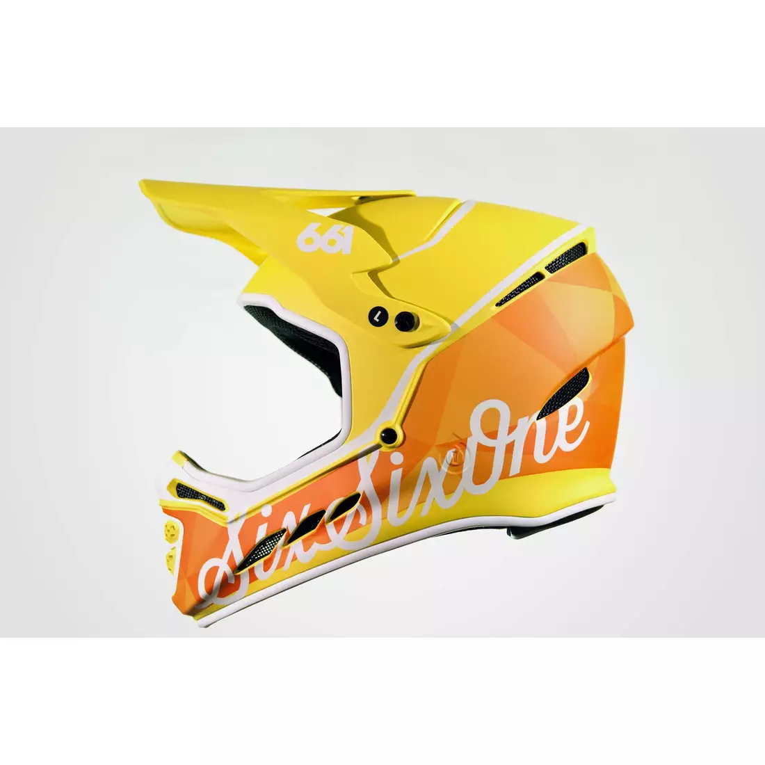 SisSixOne 661 RESET GEO CITRUS Cască de bicicletă  fullface galben-portocaliu