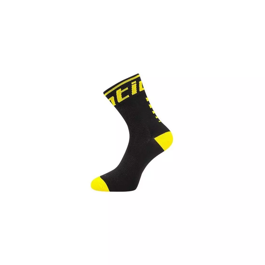Șosete de ciclism SANTIC negru și galben 6C09054Y