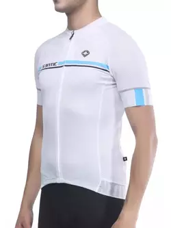 Tricou ciclist bărbați SANTIC alb WM7C02107W