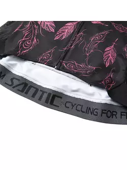 Tricou de ciclism damă SANTIC negru L8C02134