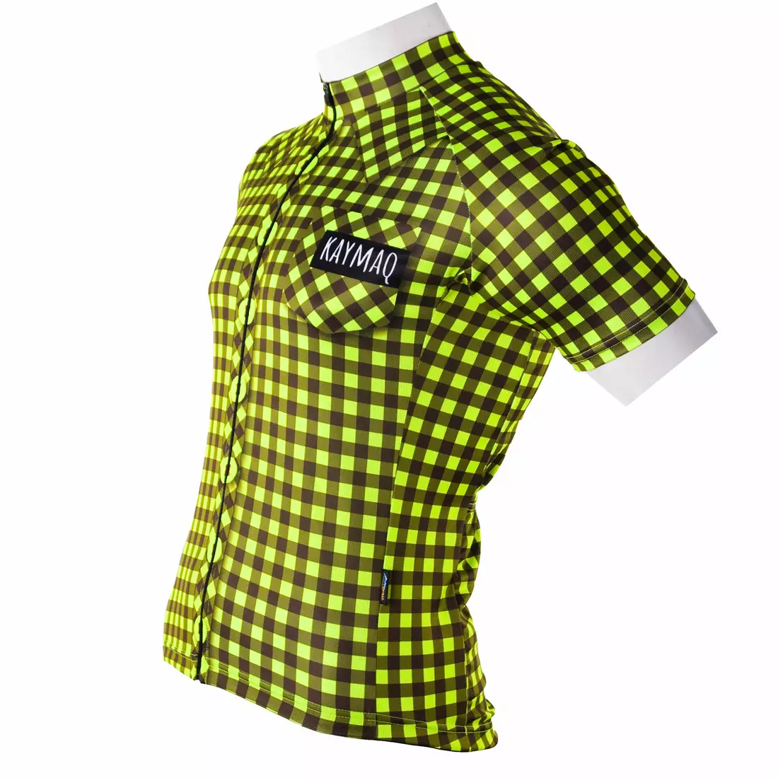 Tricou de ciclism pentru bărbați KAYMAQ CHD Fluor
