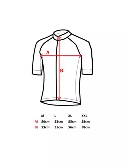 Tricou de ciclism pentru bărbați SANTIC QM9C02138G, gri și negru