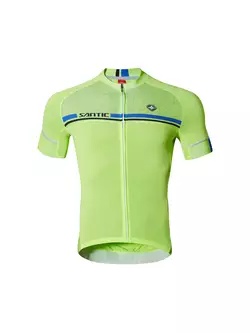 Tricou pentru ciclism fluoro SANTIC pentru bărbați WM7C02107V