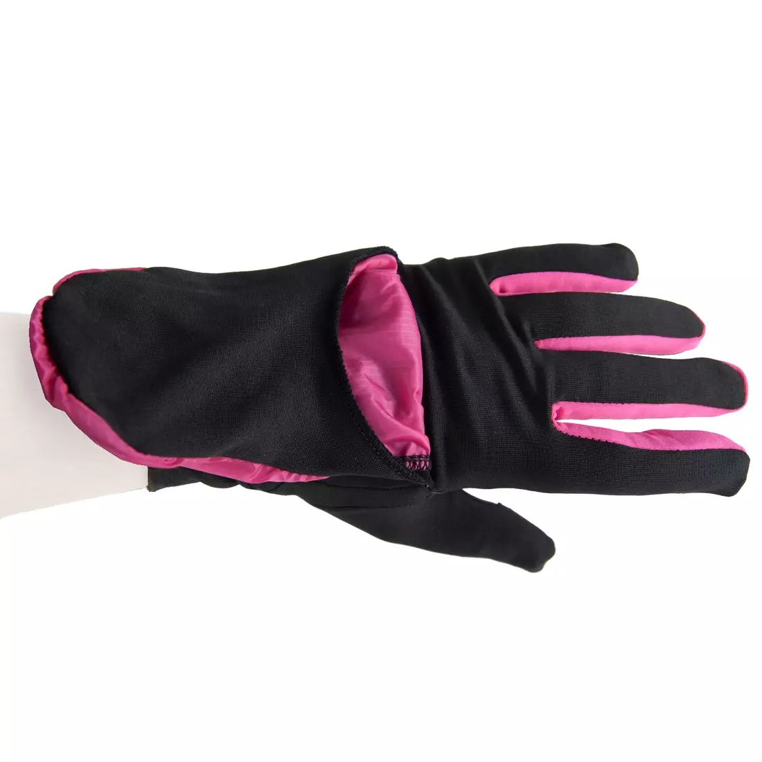 VIKING mănuși de iarnă, LED, carcasă VERMONT 140/20/0011/42 roz-negru