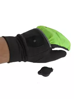 VIKING mănuși de iarnă, LED, caz VERMONT 140/20/0011/64 negru fluor
