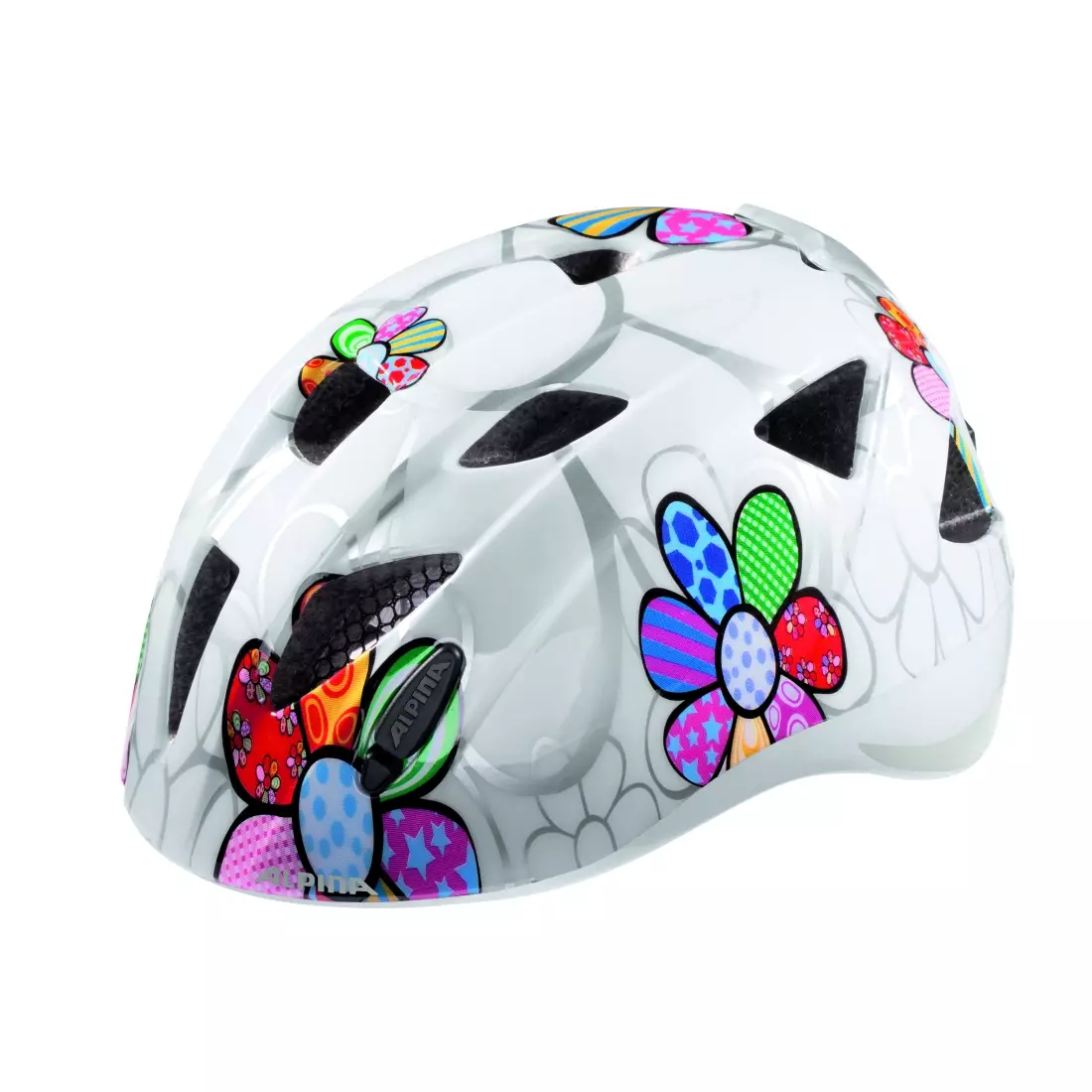 ALPINA Cască de bicicletă pentru copii XIMO FLASH WHITE FLOWER 