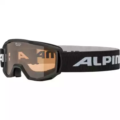 Gogle narciarskie / snowboardowe ALPINA JUNIOR PINEY BLACK A7268431