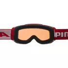Ochelari de schi / snowboard ALPINA JUNIOR PINEY RED A7268451