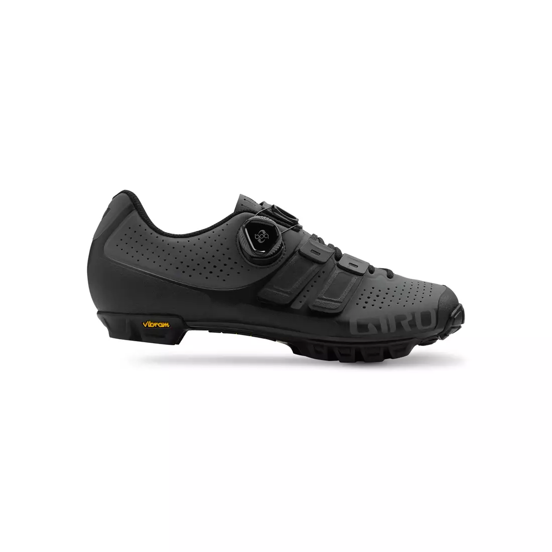 Pantofi de ciclism pentru bărbați MTB GIRO CODE TECHLACE dark shadow black 