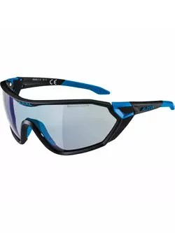 ALPINA ochelari de sport fotocromici s-way VLM+ black matt-cyan A8585231