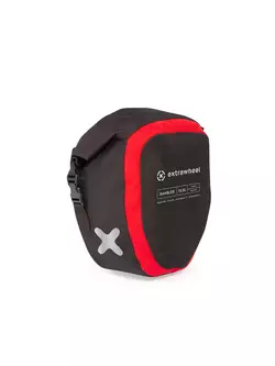 EXTRAWHEEL saci universali pentru biciclete rambler black/red 2x12,5L polyester E0078
