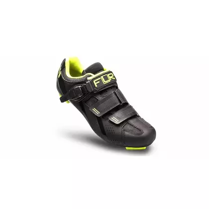 FLR F-15 pantofi de ciclism de șosea negru-fluoro