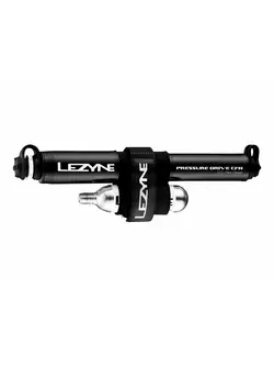 LEZYNE pompă manuală pentru bicicletă pressure drive cfh hp 120psi co2 + 16 g cartuș de gaz, negru LZN-1-C2-PRCFH-V204