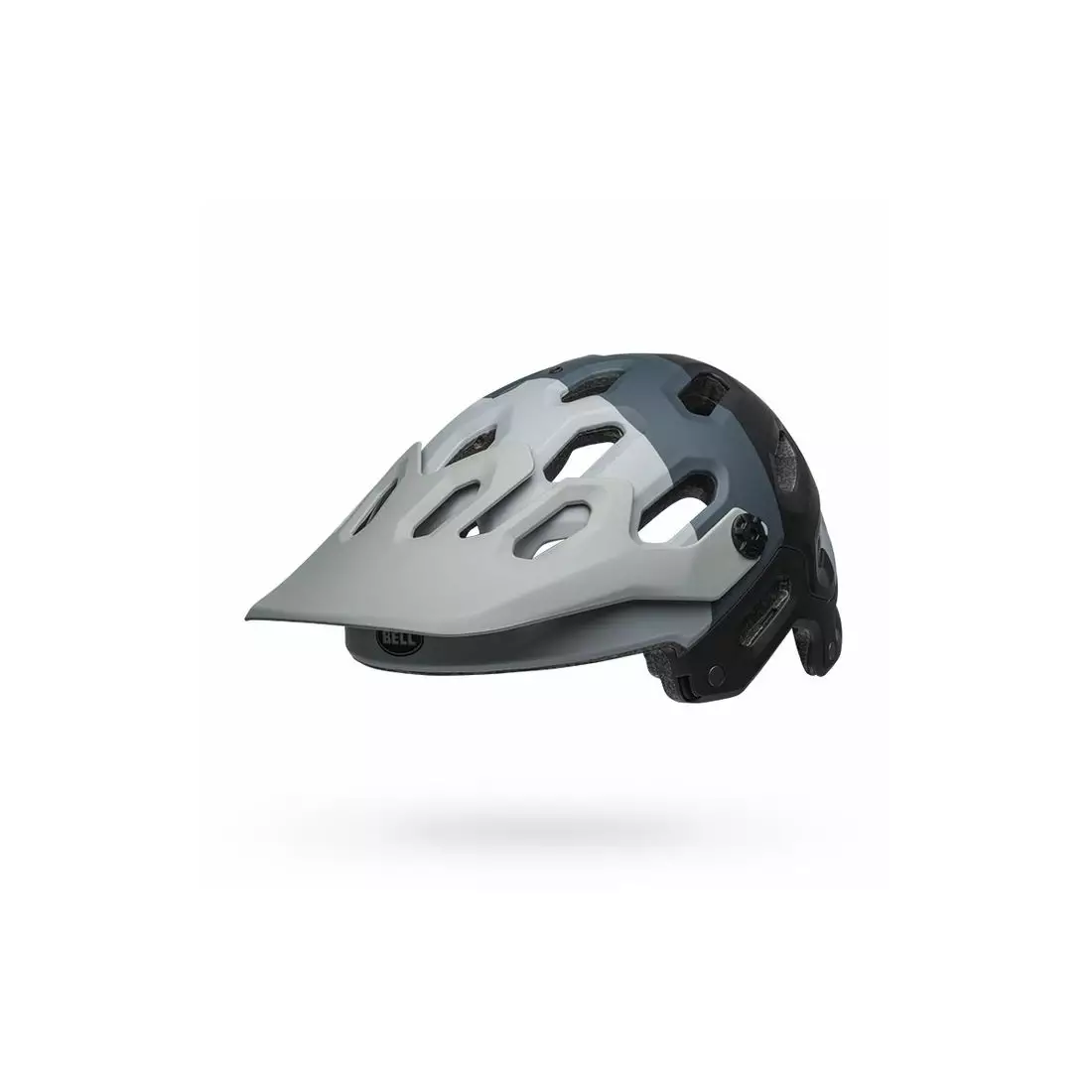 Cască de bicicletă full face, falcă detașabilă BELL SUPER 3R MIPS downdraft matte gray gunmetal