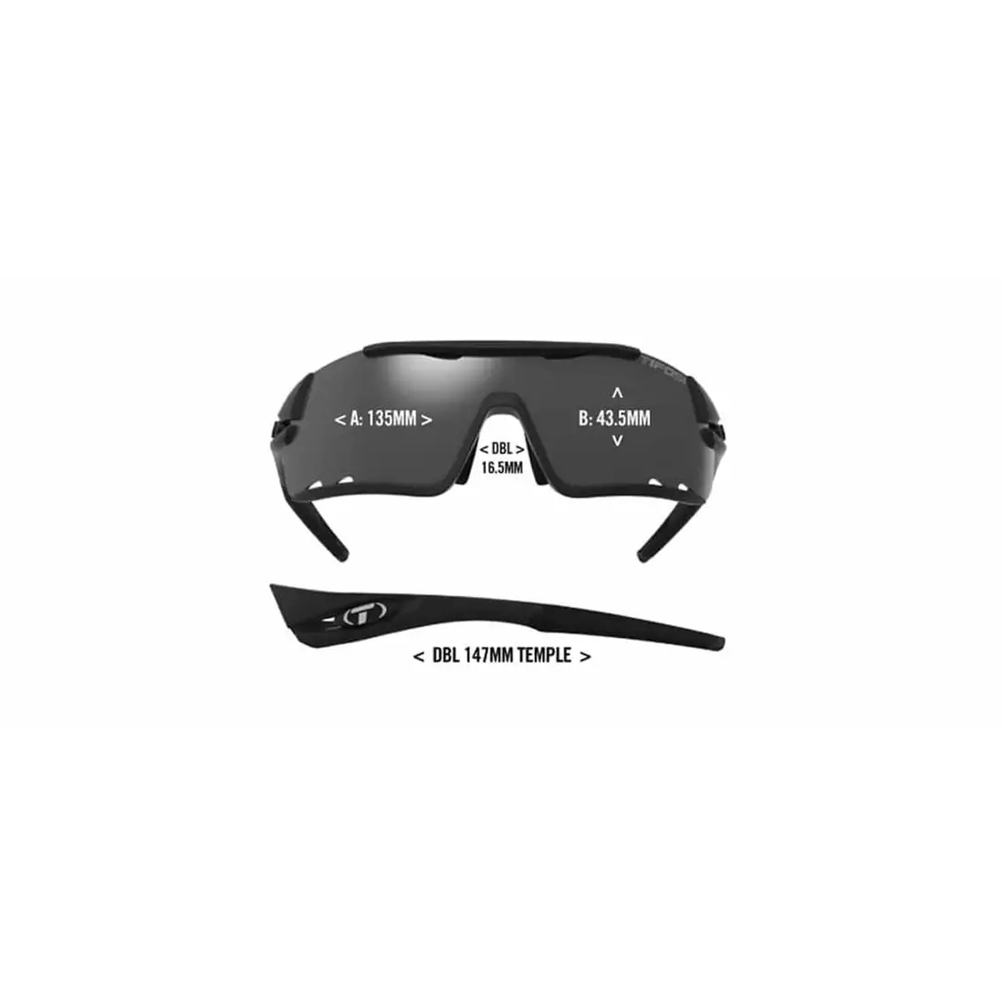 Ochelari sport cu lentile interschimbabile TIFOSI DAVOS matte black TFI-1460100101