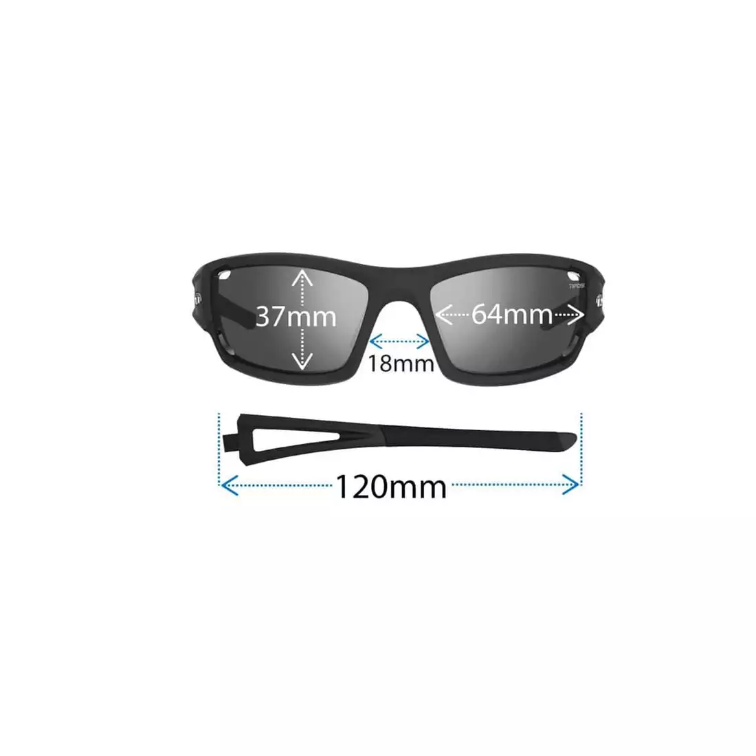 TIFOSI ochelari de sport fotocromici dolomite 2.0 fototec black-white (light night fotochrom) TFI-1020304831
