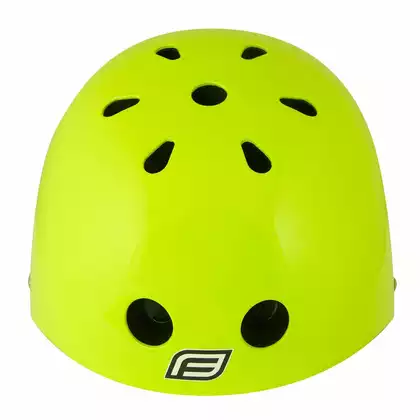 FORCE BMX Kask rowerowy, fluo