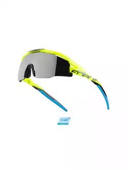 FORCE EVEREST ochelari de ciclism/sport, galben-albastru