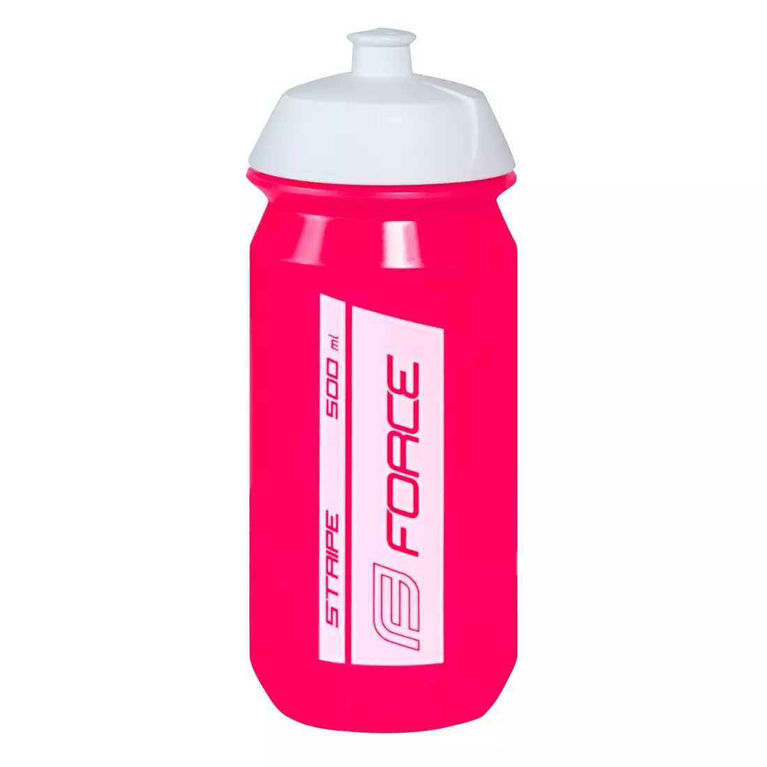 FORCE Sticlă de apă pentru bicicletă stripe 0,5l pink-white 251957